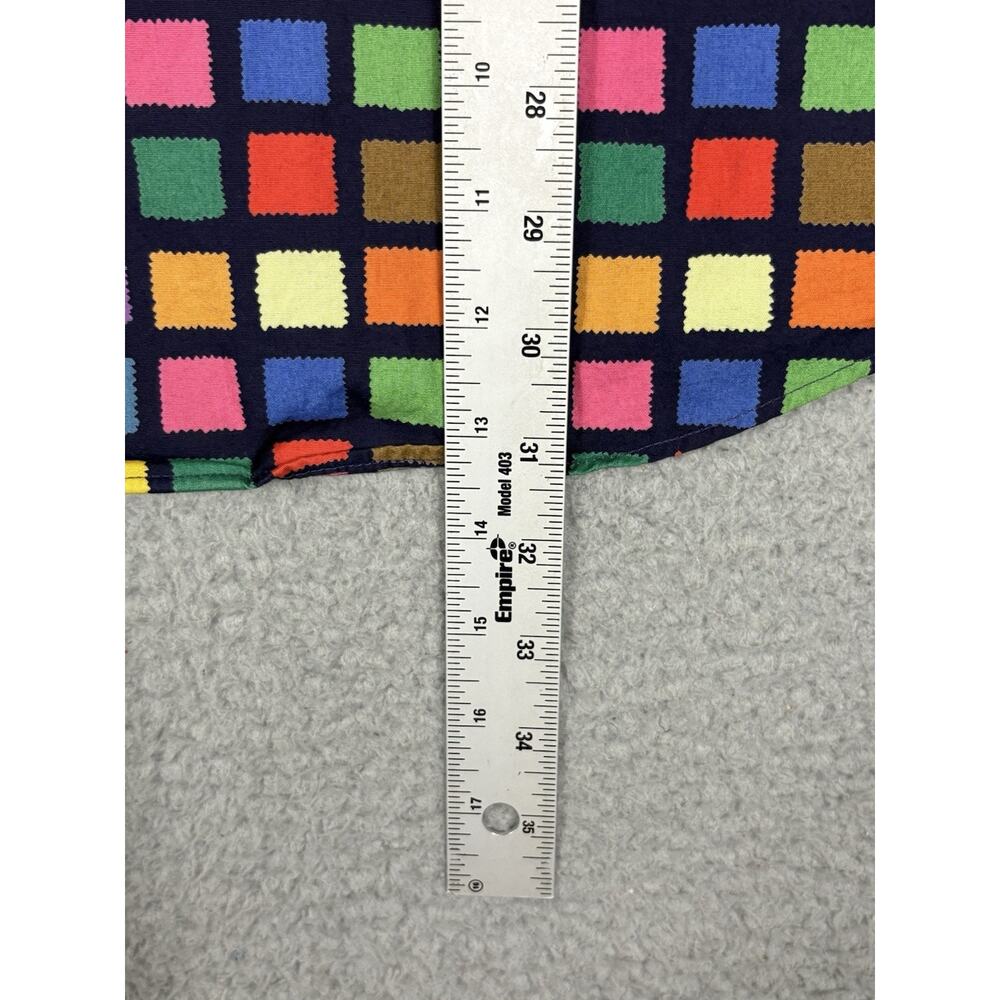 Maus & Hoffman Shirt Men’s Large Multicolored Check Casual Fun Eccentric USA - Picture 8 of 8